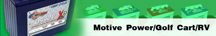 Motive Power/Golf Cart/RV Batteries